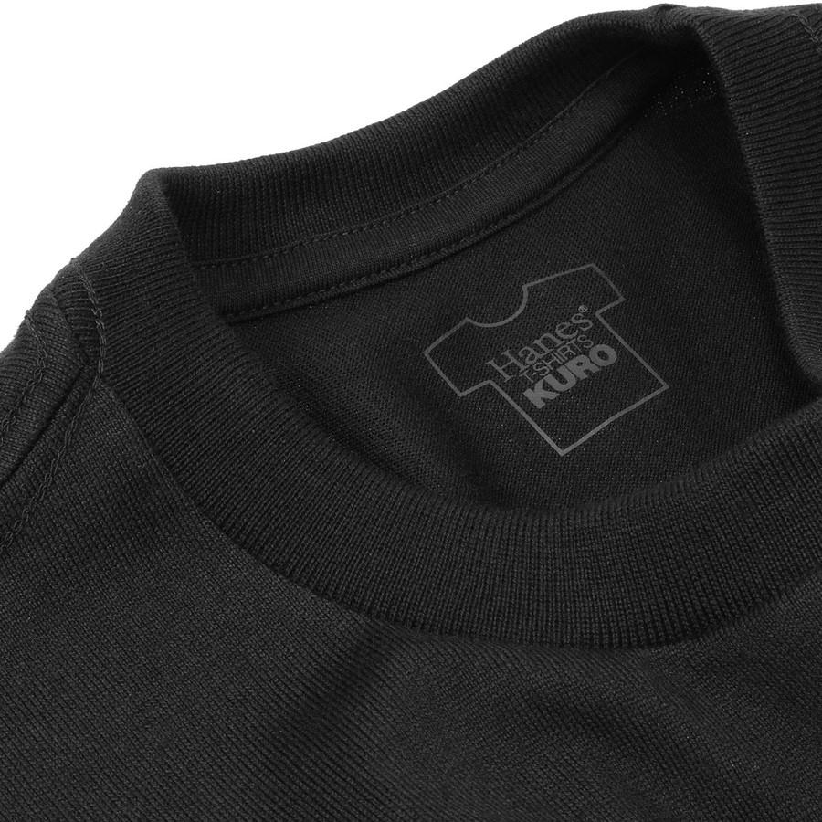 ヘインズ クロ Tシャツ 半袖 HM1-B201 KURO 黒 Hanes クルーネック 厚手 メンズ レディース カットソー | Hanes | 04