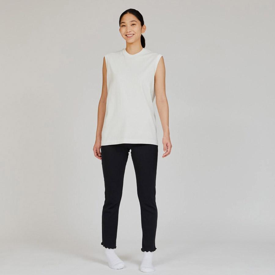 ヘインズ シロ Tシャツ スリーブレス HM3-B201 SHIRO 白 Hanes クルーネック 厚手 メンズ レディース カットソー 母の日 ギフト プレゼント | Hanes | 12