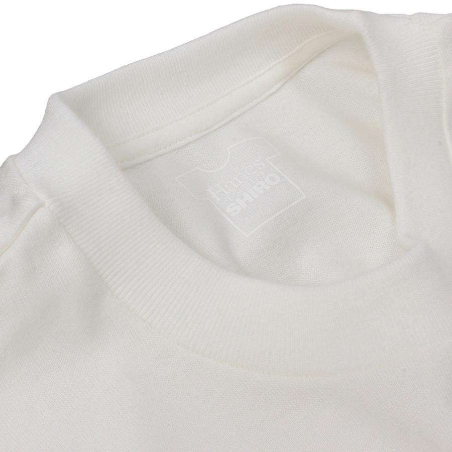ヘインズ シロ Tシャツ スリーブレス HM3-B201 SHIRO 白 Hanes クルーネック 厚手 メンズ レディース カットソー 母の日 ギフト プレゼント | Hanes | 05