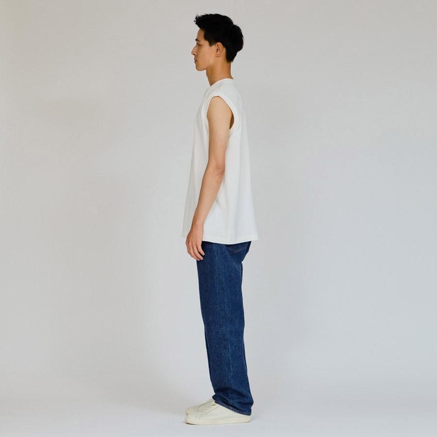 ヘインズ シロ Tシャツ スリーブレス HM3-B201 SHIRO 白 Hanes クルーネック 厚手 メンズ レディース カットソー 母の日 ギフト プレゼント | Hanes | 10