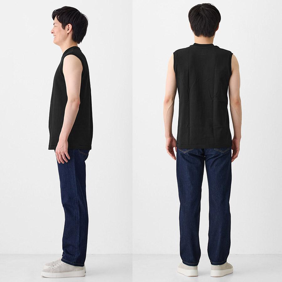 ヘインズ シロ Tシャツ スリーブレス HM3-B201 SHIRO 白 Hanes クルーネック 厚手 メンズ レディース カットソー 母の日 ギフト プレゼント | Hanes | 08