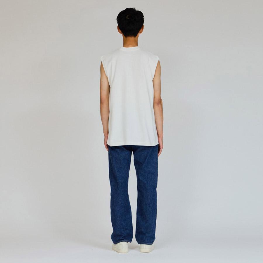 ヘインズ シロ Tシャツ スリーブレス HM3-B201 SHIRO 白 Hanes クルーネック 厚手 メンズ レディース カットソー 母の日 ギフト プレゼント | Hanes | 11