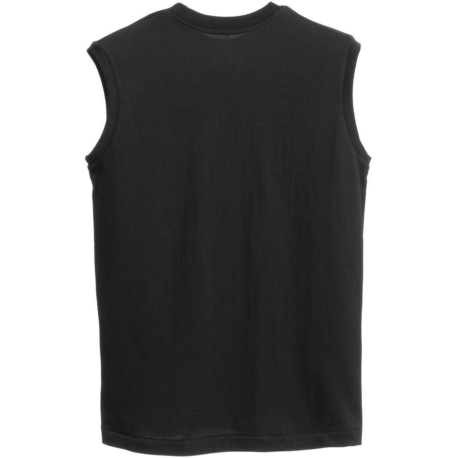 ヘインズ クロ Tシャツ スリーブレス HM3-B202 KURO 黒 Hanes クルーネック 厚手 メンズ レディース ユニセックス カットソー ノースリーブ 袖なし | Hanes | 01