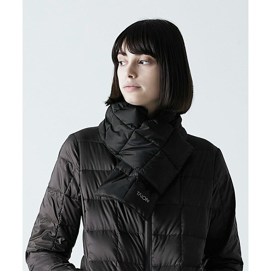 12/28プレミアム会員+5% タイオン ダウンマフラー 201A Taion ベーシック ダウンスカーフ Basic Down Scarf レディース ダウン マフラー スカーフ | TAION | 09
