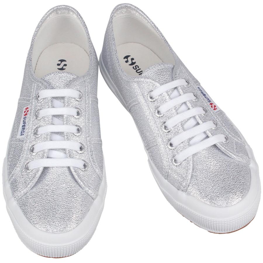 スペルガ キャンバススニーカー LAMEW Grey Silver ラメ グレイシルバー Superga レディース キャンバス ローテク スニーカー | SUPERGA | 01