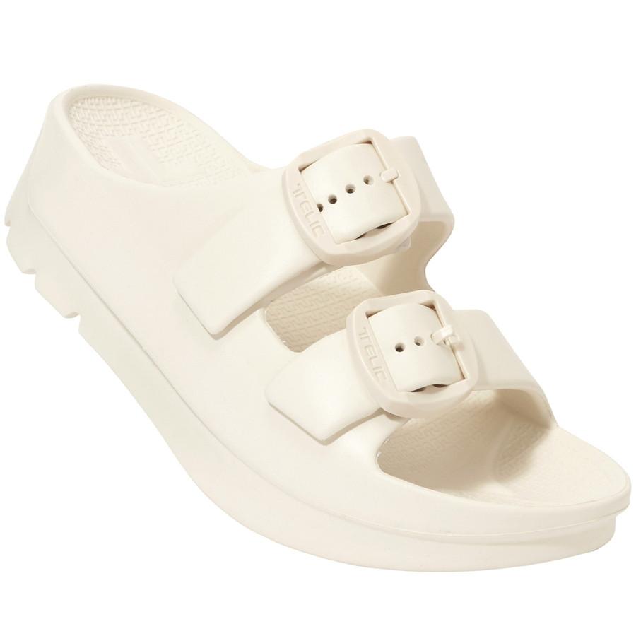 本日爆買 最大+7% テリック スポーツサンダル W-Buckle2 ダブルバックル2 Telic リカバリーサンダル コンフォートサンダル ブラック アイボリー | TELIC | 02