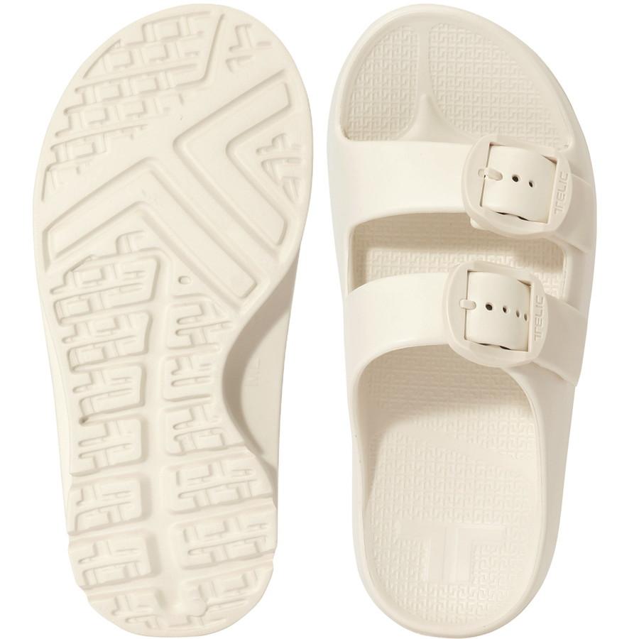 本日爆買 最大+7% テリック スポーツサンダル W-Buckle2 ダブルバックル2 Telic リカバリーサンダル コンフォートサンダル ブラック アイボリー | TELIC | 06