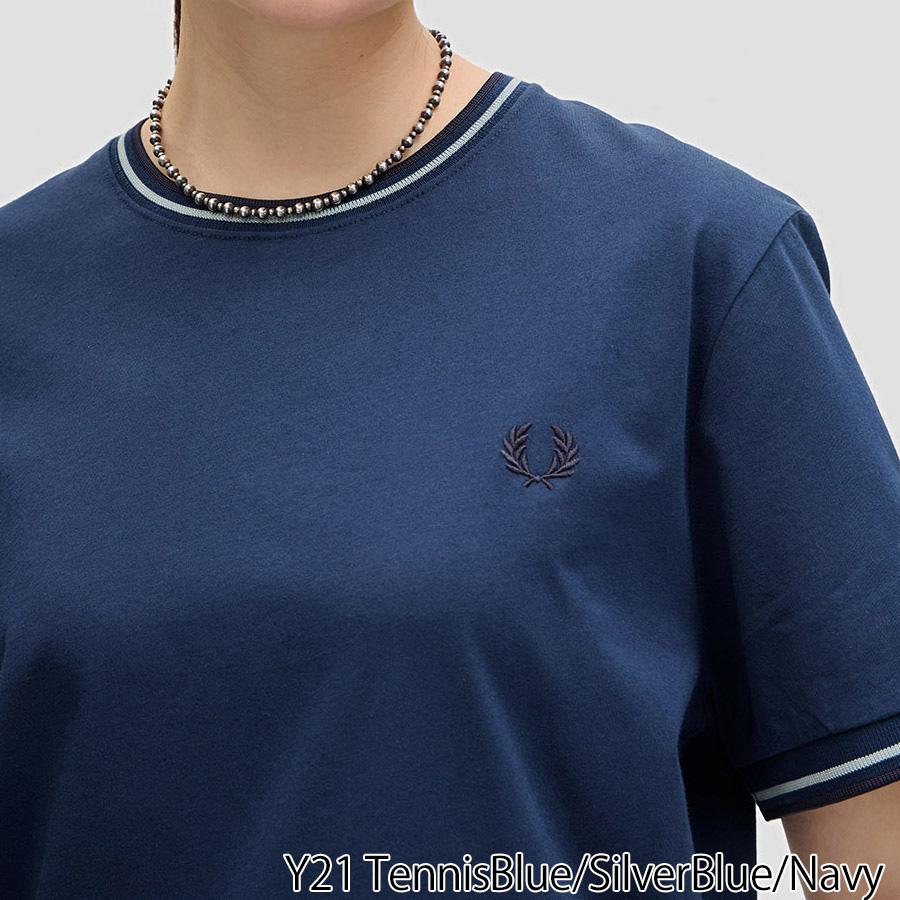 2/5+4%クーポン1000円 フレッドペリー Fredperry Tシャツ M1588 T-Shirt Fred Perry フレッド ペリー ツイン ティップド メンズ レディース | FRED PERRY | 19