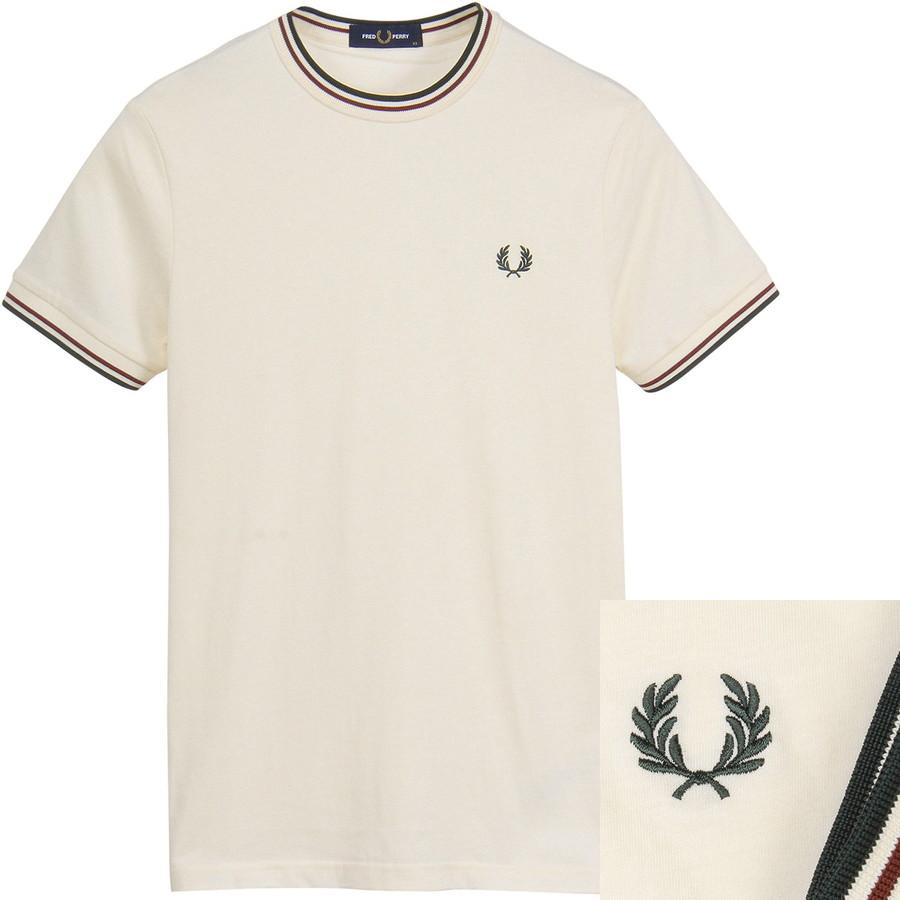 フレッドペリー Fredperry Tシャツ M1588V M1588 T-Shirt Fred Perry フレッド ペリー ツイン ティップド メンズ レディース 父の日 ギフト プレゼントの画像
