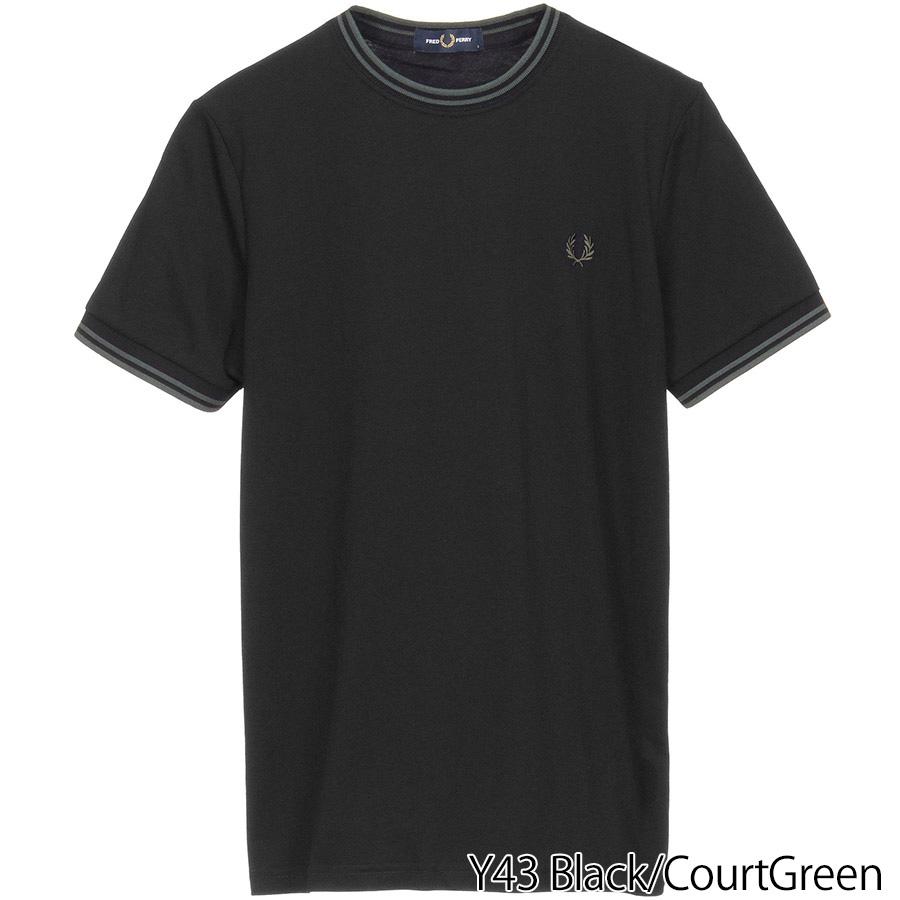 2/5+4%クーポン1000円 フレッドペリー Fredperry Tシャツ M1588 T-Shirt Fred Perry フレッド ペリー ツイン ティップド メンズ レディース | FRED PERRY | 08