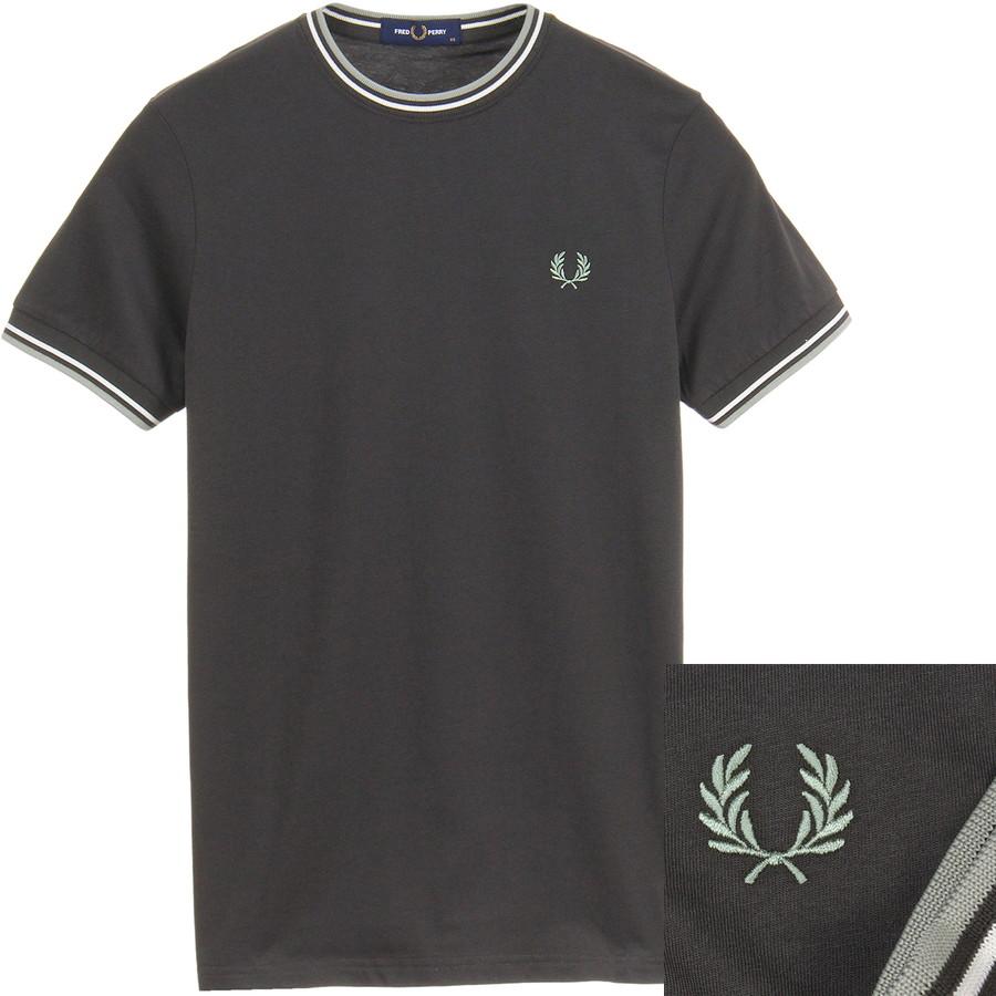 フレッドペリー Fredperry Tシャツ M1588V M1588 T-Shirt Fred Perry フレッド ペリー ツイン ティップド メンズ レディース 父の日 ギフト プレゼントの画像