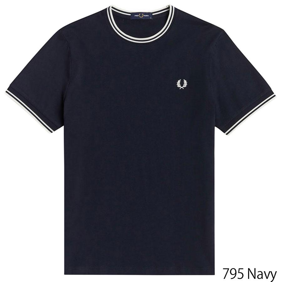 2/5+4%クーポン1000円 フレッドペリー Fredperry Tシャツ M1588 T-Shirt Fred Perry フレッド ペリー ツイン ティップド メンズ レディース | FRED PERRY | 03