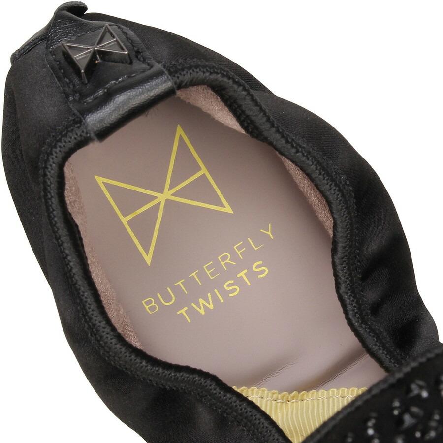 本日爆買 最大+7% バタフライツイスト パンプス ジェイニー クリスタル Janey Crystal 21013CN ButterflyTwists スリッパ ブラック 折りたたみ | BUTTERFLY TWISTS | 05