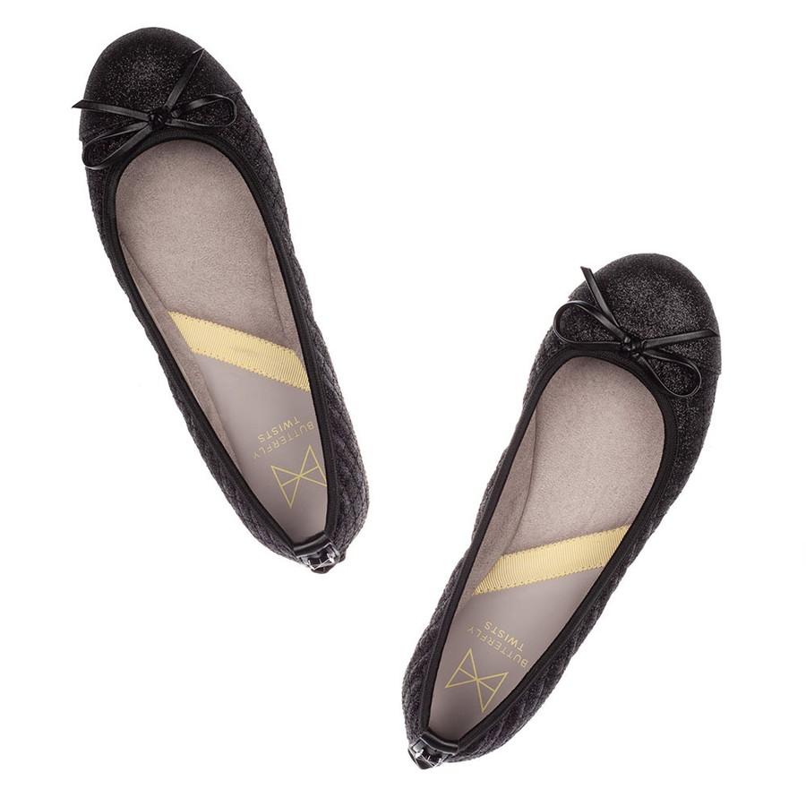 バタフライツイスト パンプス オリビア Olivia 21036NS ButterflyTwists ラメ キルティング ラウンドトゥ 折りたたみ フラット | BUTTERFLY TWISTS | 02