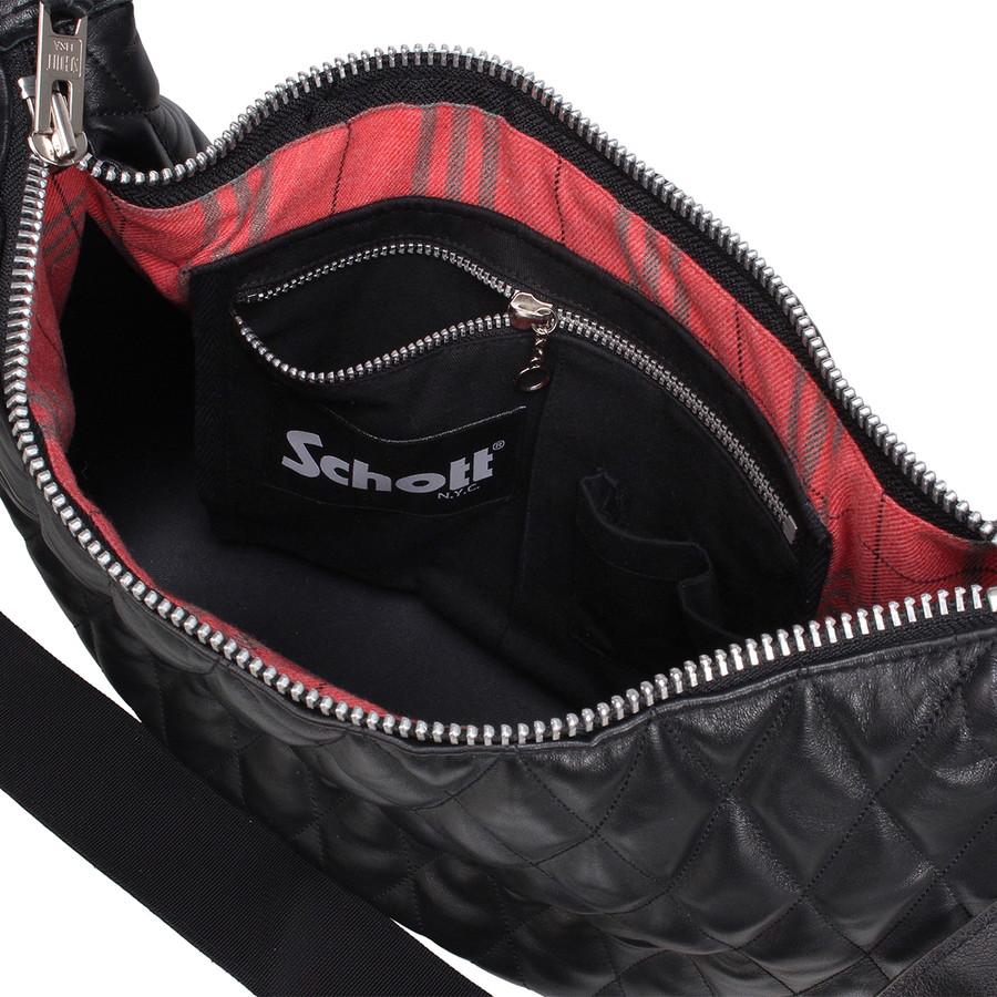 2/8プレミアム会員+5% ショット パデッド バナナバッグ Padded Banana Bag 3109022 7823976005 Schott メンズ ショルダー ショルダーバッグ Mens | Schott N.Y.C | 04