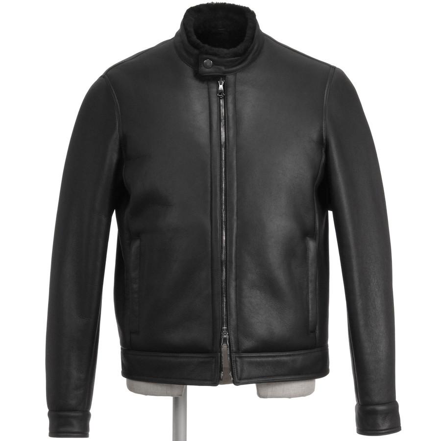 エンメティ シングルライダースジャケット Juri Mouton Sp Mouton レザー Emmeti シングル ライダース ジャケット ムートン | EMMETI | 01