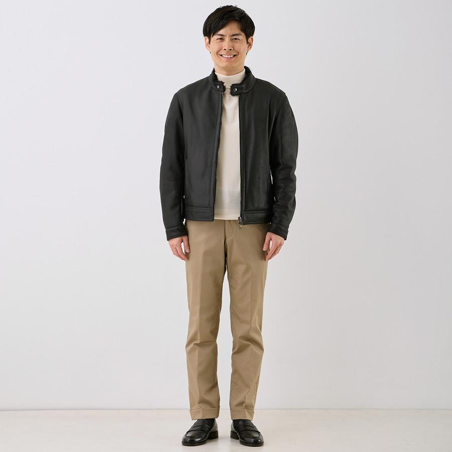 エンメティ シングルライダースジャケット Juri Mouton Sp Mouton レザー Emmeti シングル ライダース ジャケット ムートン | EMMETI | 03