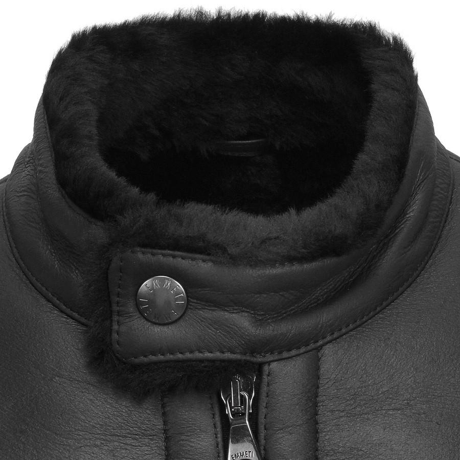 エンメティ シングルライダースジャケット Juri Mouton Sp Mouton レザー Emmeti シングル ライダース ジャケット ムートン | EMMETI | 08