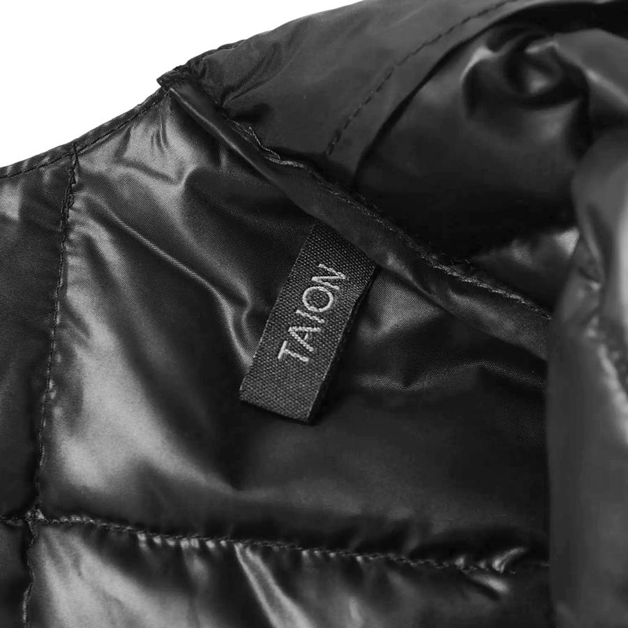 タイオン ロングダウンベスト W001-Long Taion Vネックボタン インナー ロング ダウン ベスト V Neck Long Down Vest レディース | TAION | 13