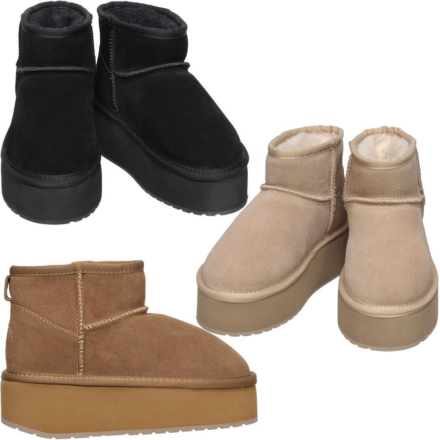 エミュ ムートンブーツ プラットフォーム マイクロ ウール スティンガー Stinger Platform W13159 Emu ショートボア レディース | EMU Australia