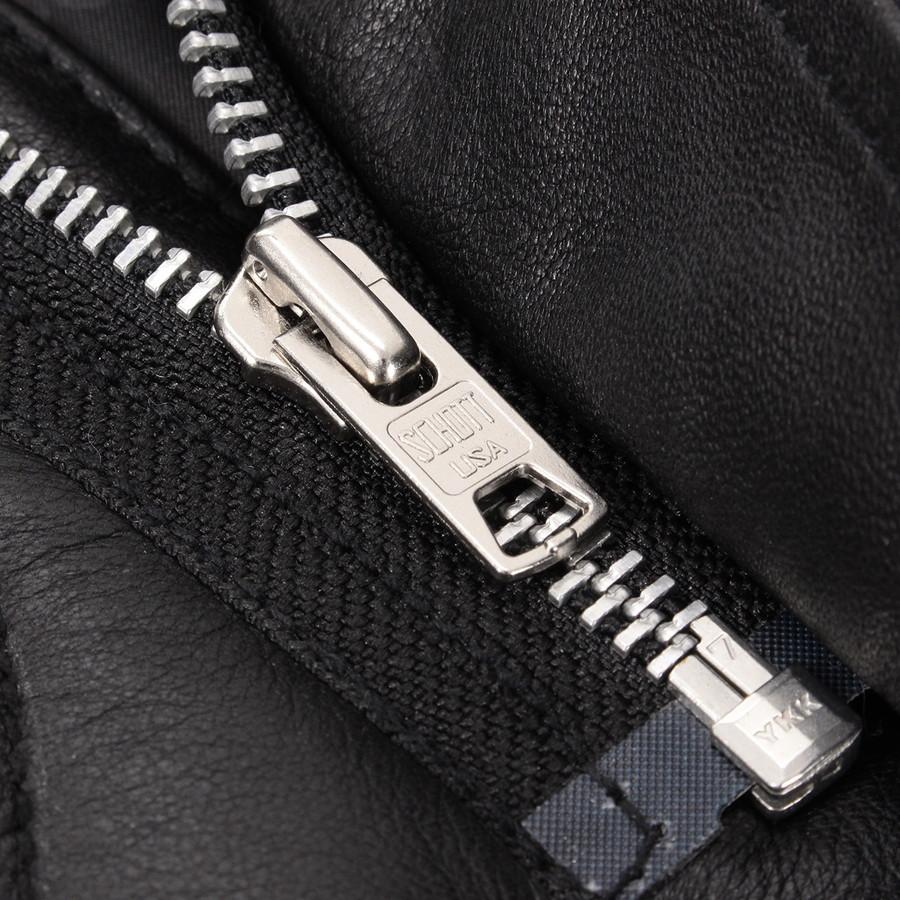 ショット レザージャケット キルティング ショート 7824250007 Schott Quilted Linner シングル ライナー 羊革 革ジャン メンズ | Schott N.Y.C | 06