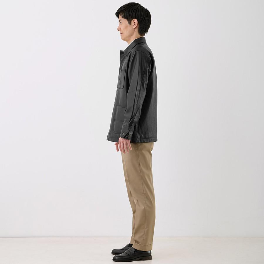 ショット ラムレザー カバーオール ジャケット 3111050 7825950012 Schott Lamb Leather Coverall Jacket シングル 羊革 メンズ | Schott N.Y.C | 04