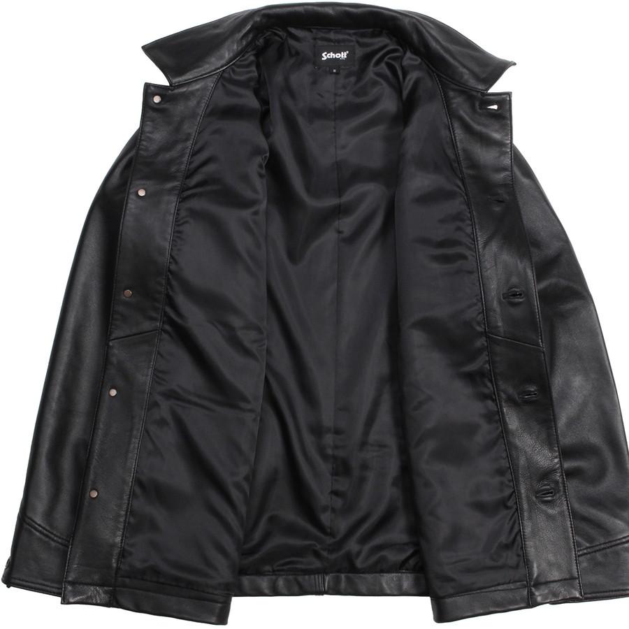 ショット ラムレザー カバーオール ジャケット 3111050 7825950012 Schott Lamb Leather Coverall Jacket シングル 羊革 メンズ | Schott N.Y.C | 14