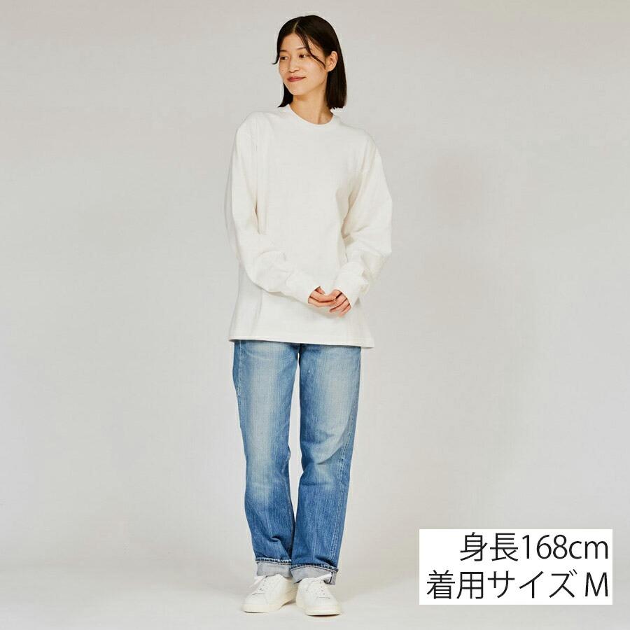 ヘインズ シロ クロ Tシャツ 長袖 HM4-A201 SHIRO 白 HM4-C201 KURO 黒 Hanes クルーネック 厚手 メンズ レディース | Hanes | 11