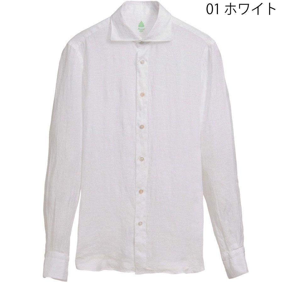 Finamore（フィナモレ） リネンシャツ 長袖 Simone Bali J ワイド