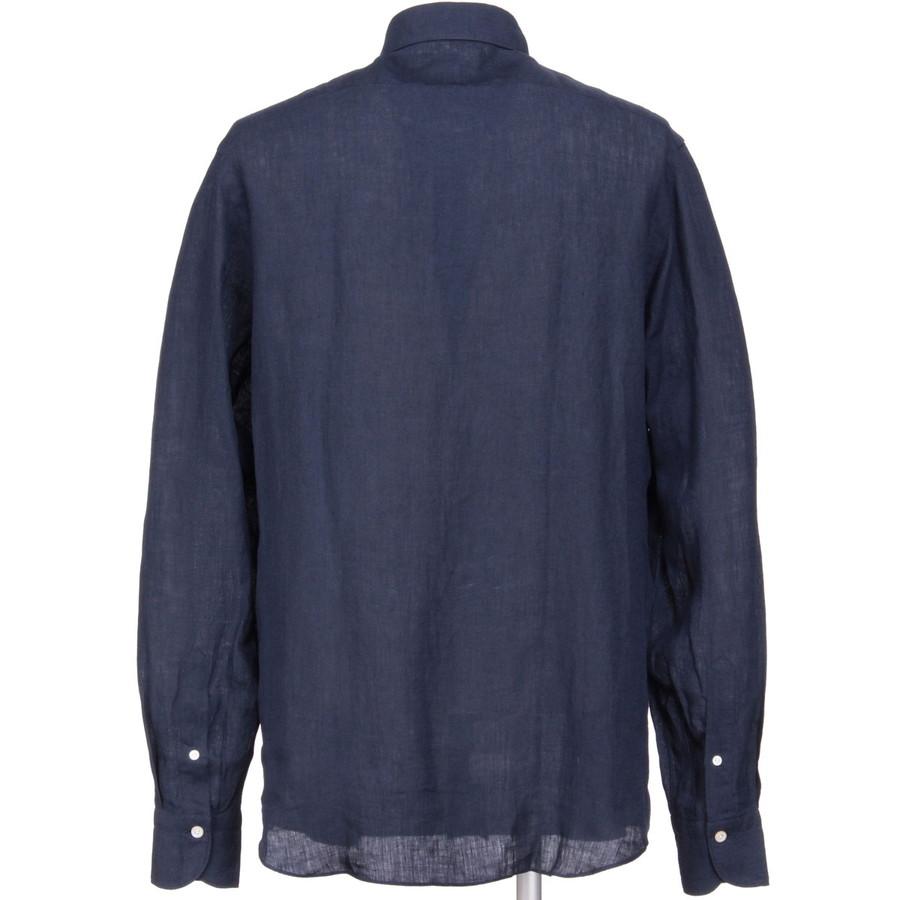フィナモレ リネンシャツ 長袖 Simone Bali J ワイドスプレッド C0649 Finamore シモーネ バーリ J カッタウェイカラー メンズ 父の日 ギフト プレゼントの画像