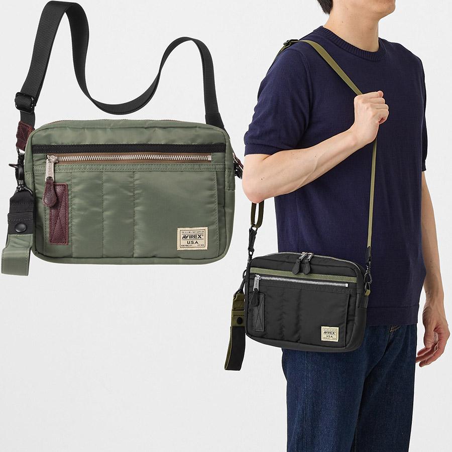 アビレックス ニュー フライト ナイロン ボックス ショルダーバッグ Box Shoulder Bag 7834976009 アヴィレックス Avirex 2WAY | AVIREX