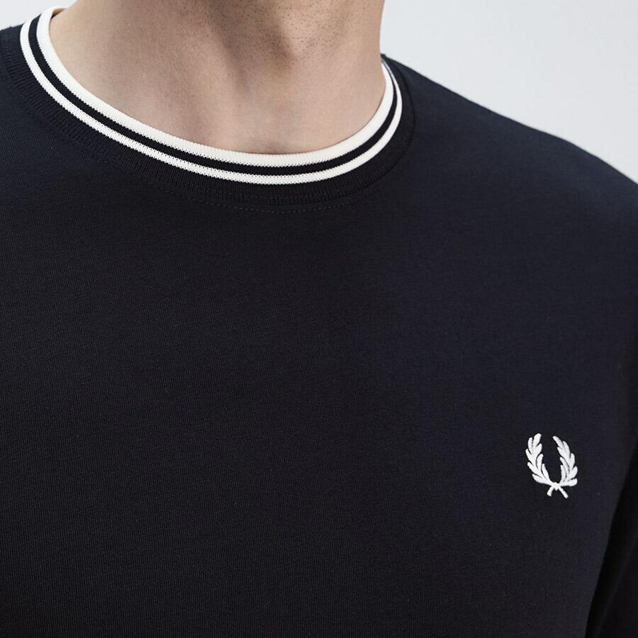 フレッドペリー Fredperry Tシャツ 長袖 クルーネック ツイン テープド Long Sleeve T-Shirt M9602 長袖 メンズ レディース | FRED PERRY | 18