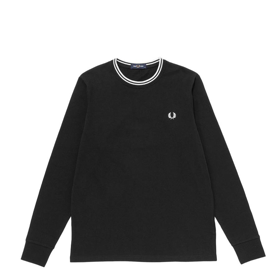 フレッドペリー Fredperry Tシャツ 長袖 クルーネック ツイン テープド Long Sleeve T-Shirt M9602 長袖 メンズ レディース | FRED PERRY | 04