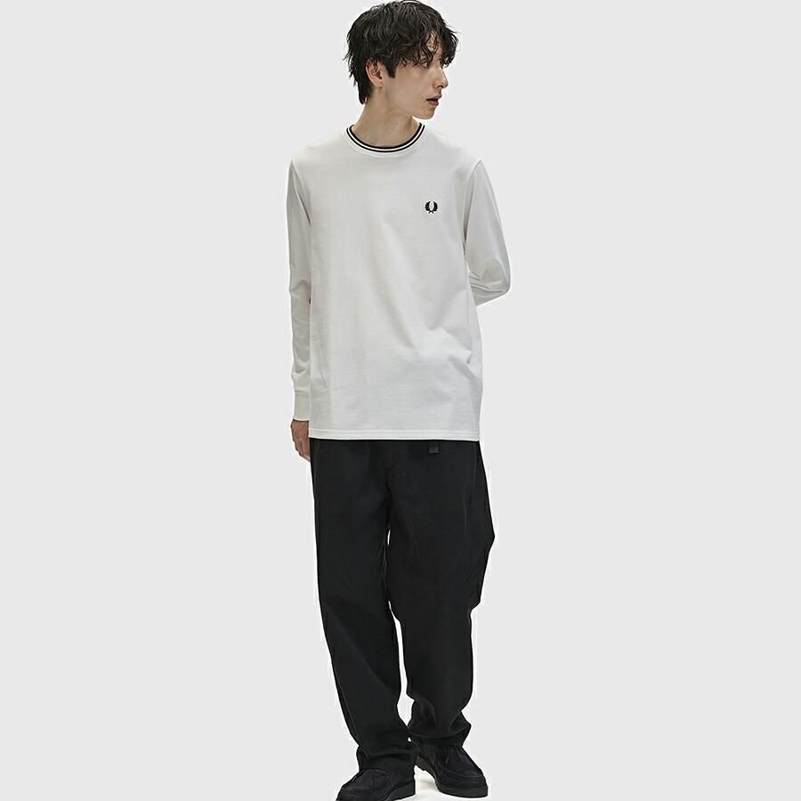 フレッドペリー Fredperry Tシャツ 長袖 クルーネック ツイン テープド Long Sleeve T-Shirt M9602 長袖 メンズ レディース | FRED PERRY | 05