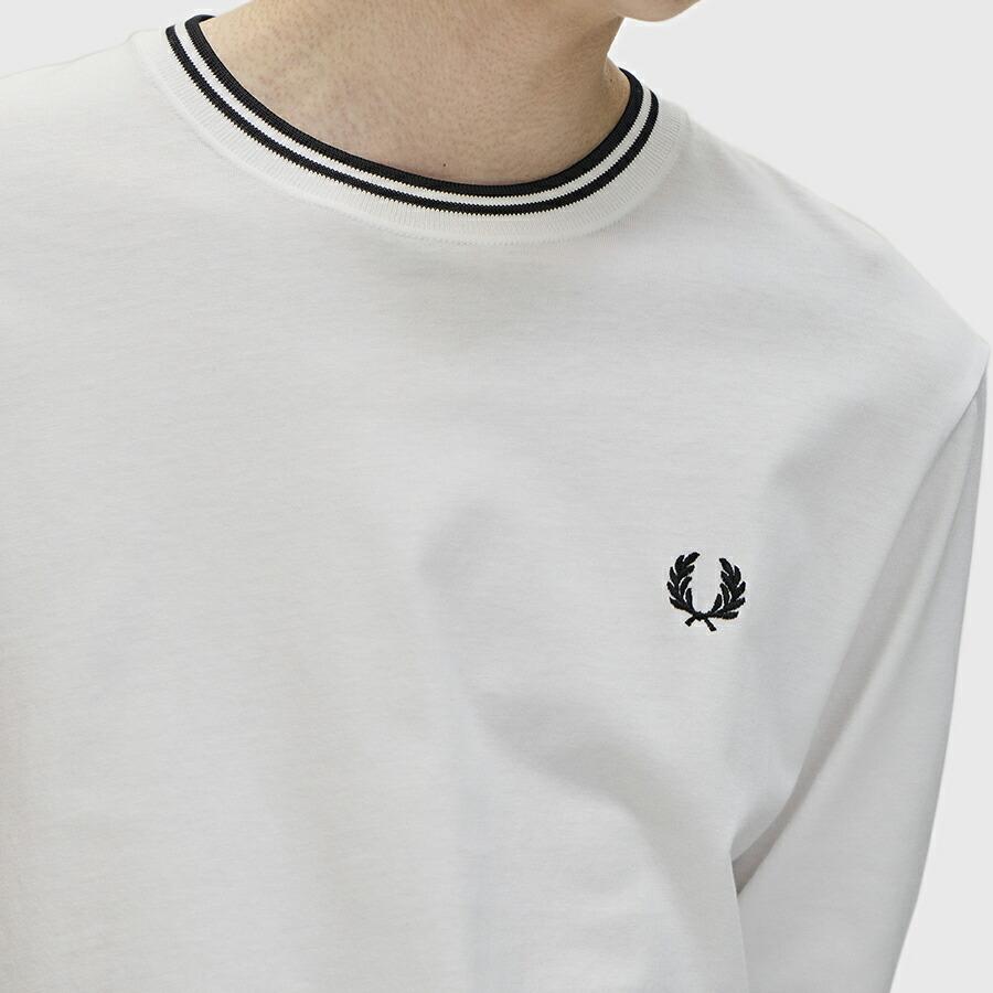 フレッドペリー Fredperry Tシャツ 長袖 クルーネック ツイン テープド Long Sleeve T-Shirt M9602 長袖 メンズ レディース | FRED PERRY | 06
