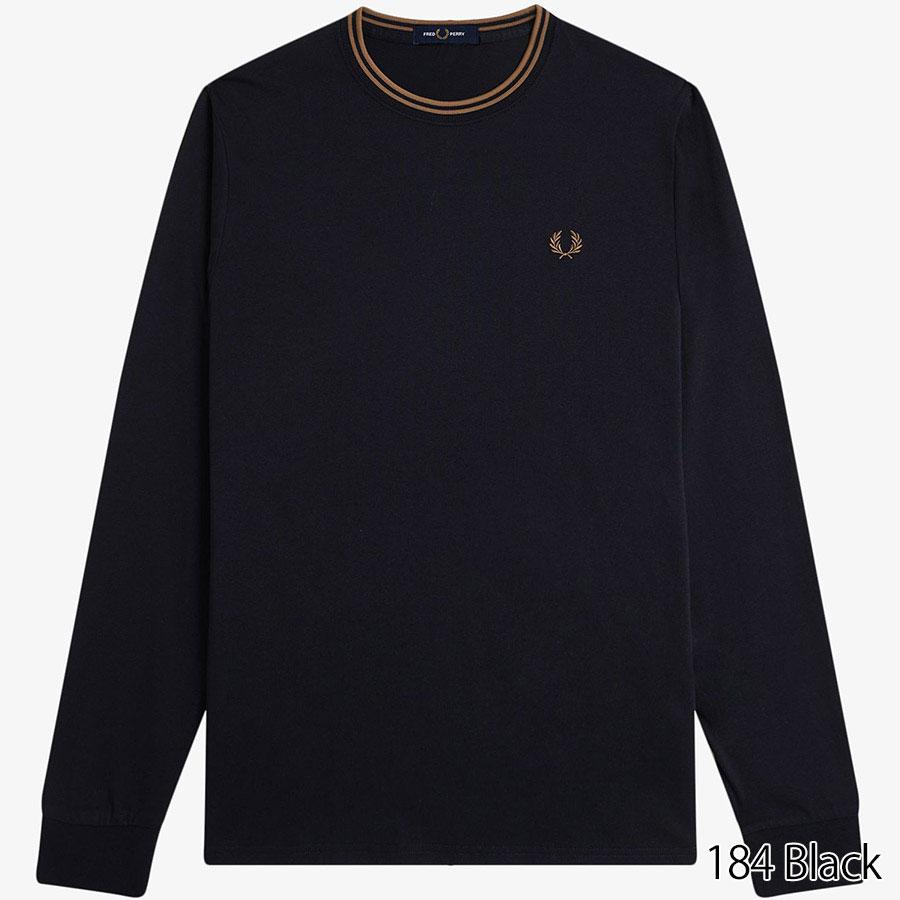 フレッドペリー Fredperry Tシャツ 長袖 クルーネック ツイン テープド Long Sleeve T-Shirt M9602 長袖 メンズ レディース | FRED PERRY | 02