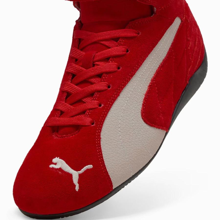 プーマ　ドライビングシューズ　フューチャーキャット　ミッドFIA スエード　赤 プーマ ドライビングシューズ フューチャーキャット ミッドFIA
