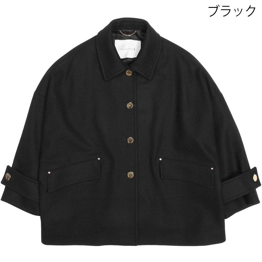 マッキントッシュ レディース コート ハンビー ショート Humbie Short L252MO1182F2K Mackintosh メルトン ウール ステンカラーコート | Mackintosh | 01
