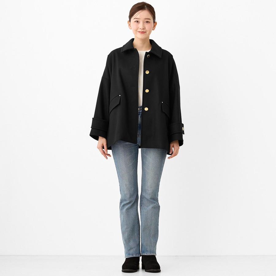 マッキントッシュ レディース コート ハンビー ショート Humbie Short L252MO1182F2K Mackintosh メルトン ウール ステンカラーコート | Mackintosh | 05