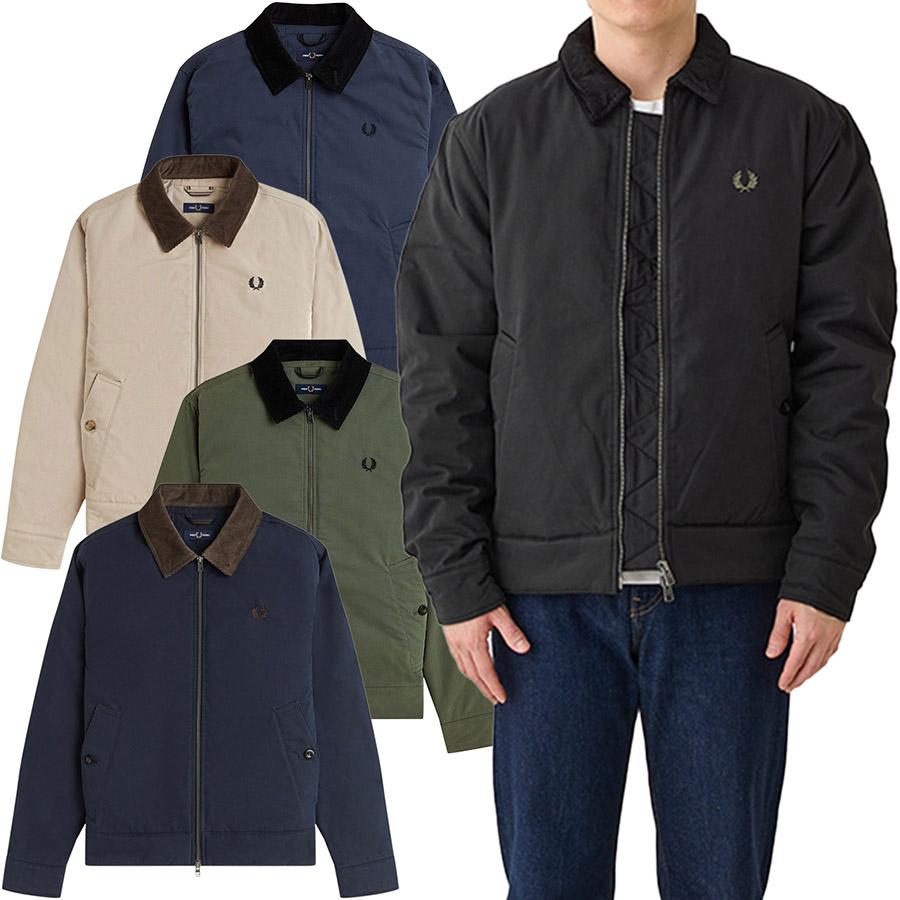フレッドペリー コットン・キャバン ジャケット J8535 Fredperry Cotton Caban Jacket 8535 Fred Perry メンズ 中綿入り ブルゾン | FRED PERRY