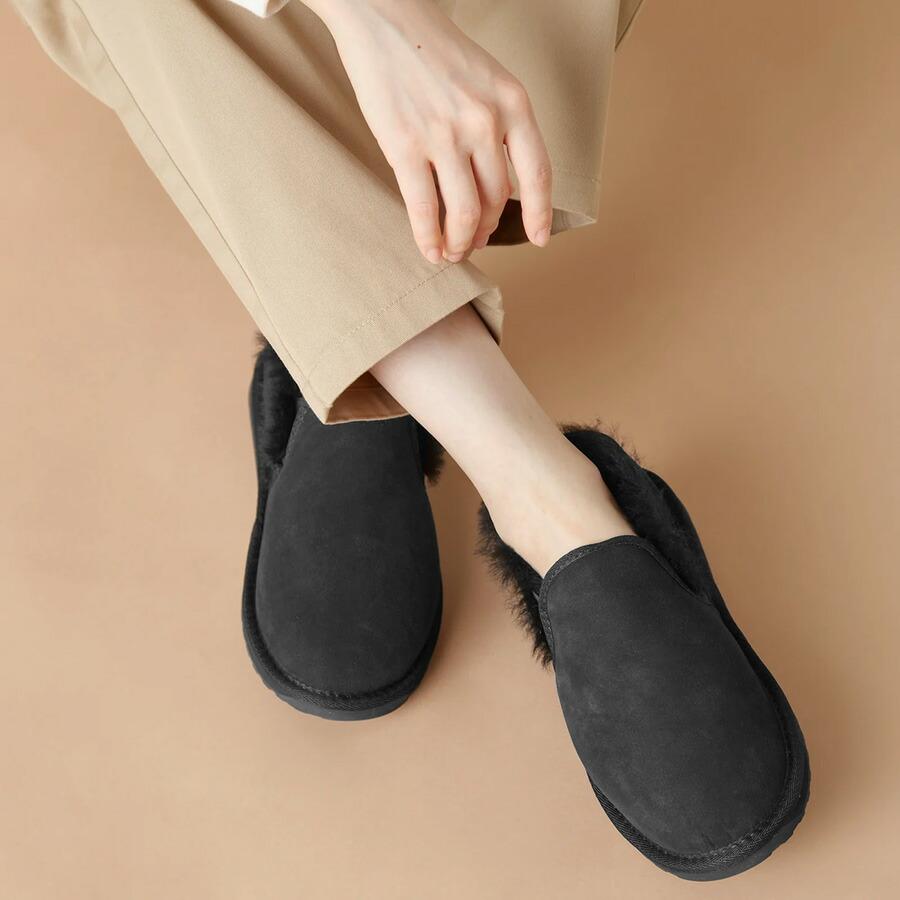 12/28プレミアム会員+5% エミュ スリッポンシューズ スティンガーリーフ Stinger Reef W12714 Emu スウェード ボア スエード レディース | EMU Australia | 08