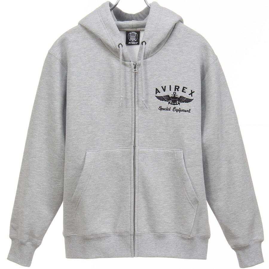 アビレックス ジップアップパーカー バーシティ ロゴ スウェット 長袖 Varsity Logo Sweat メンズ 7834931002 6123467 Avirex | AVIREX | 14