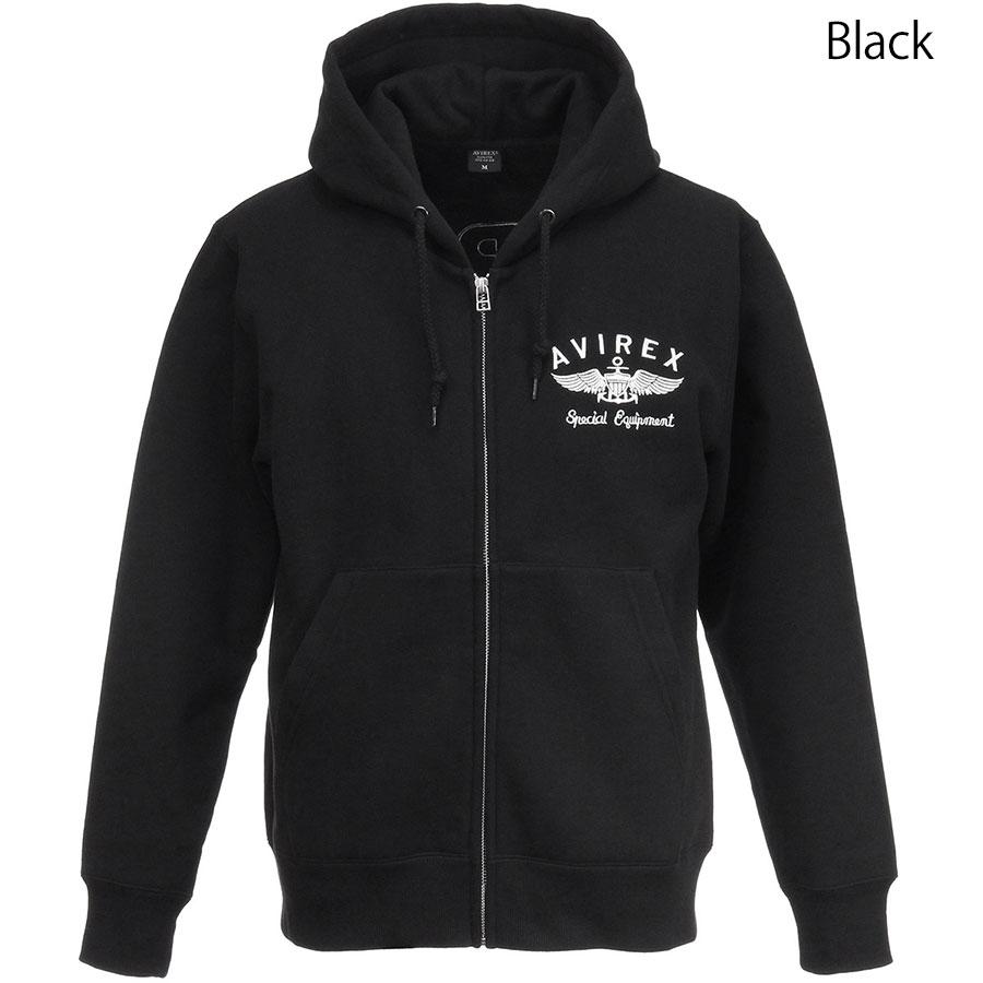 アビレックス ジップアップパーカー バーシティ ロゴ スウェット 長袖 Varsity Logo Sweat メンズ 7834931002 6123467 Avirex | AVIREX | 02