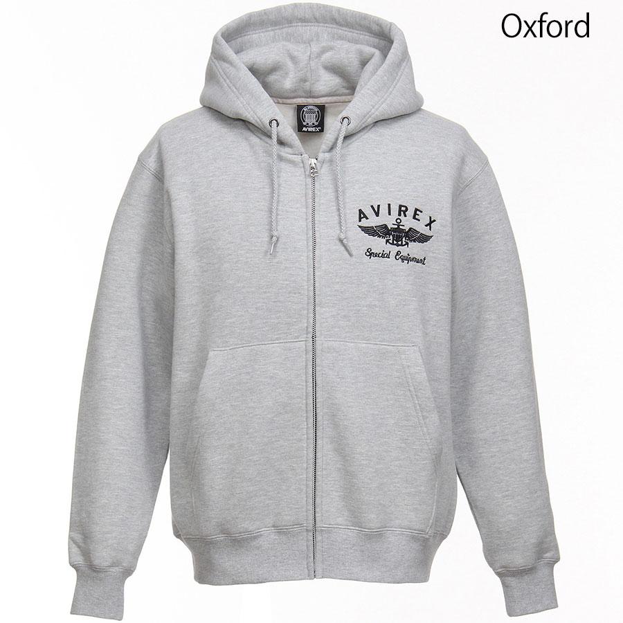 アビレックス ジップアップパーカー バーシティ ロゴ スウェット 長袖 Varsity Logo Sweat メンズ 7834931002 6123467 Avirex | AVIREX | 03
