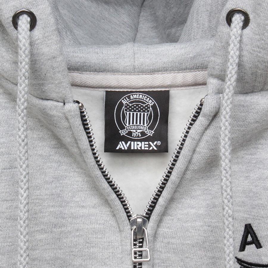 アビレックス ジップアップパーカー バーシティ ロゴ スウェット 長袖 Varsity Logo Sweat メンズ 7834931002 6123467 Avirex | AVIREX | 06