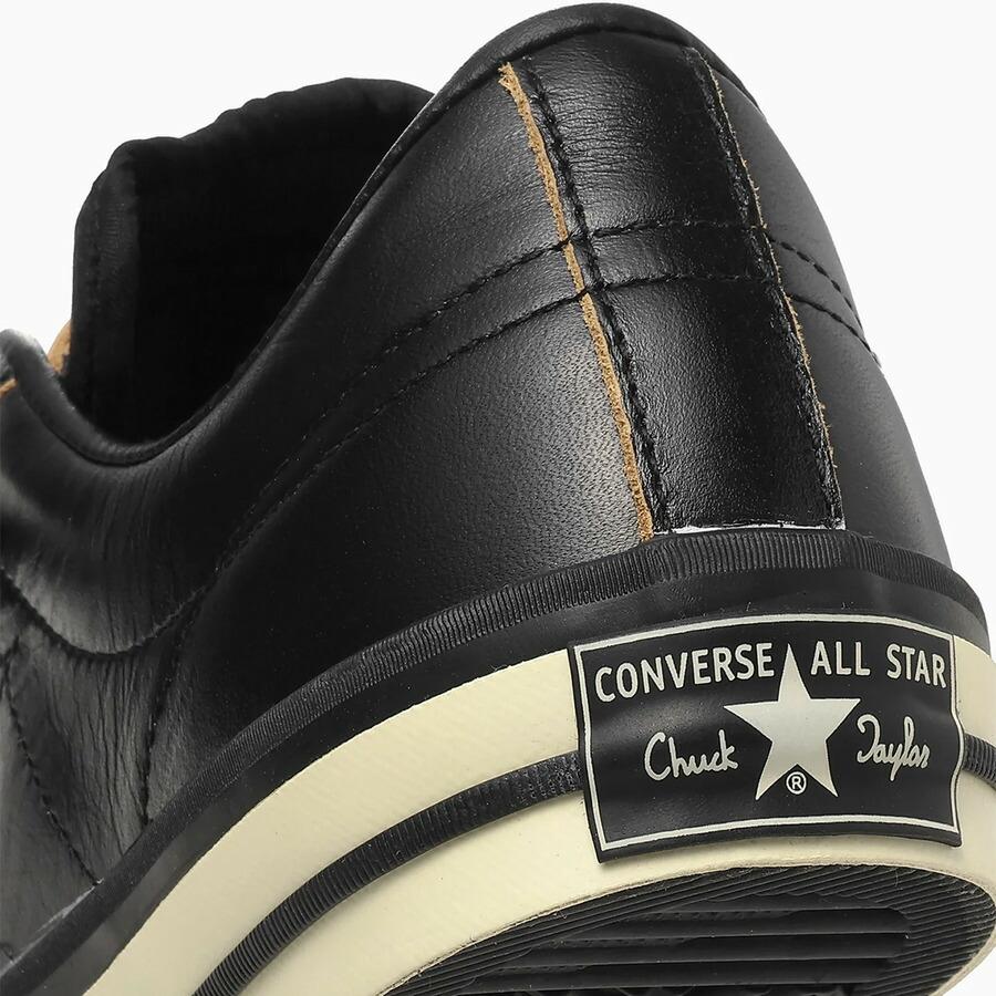 コンバース ONE STAR Z Schott 7826190001 782-6190001 ワンスター Z ショット ブラック ホワイト スニーカー レザー センタージップ コラボ | Schott N.Y.C | 05