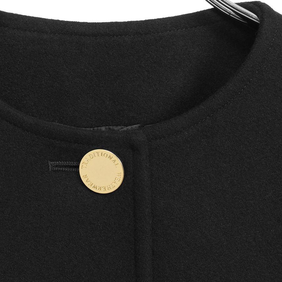 トラディショナル ウェザーウェア レディース ノーカラーコート リントン Linton L252KGFCO0474ML Traditional Weatherwear ウールコート | Traditional Weatherwear | 06