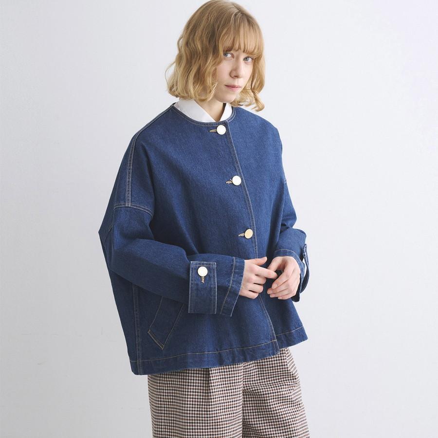 トラディショナルウェザーウェア レディース マールトンノーカラーショートデニム Malton No Collar Short Denim L261CIFCO0469EJ Traditional Weatherwear | Traditional Weatherwear | 12