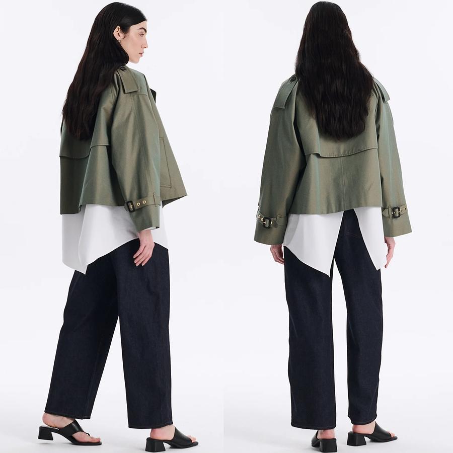 マッキントッシュ レディース アイマウス ショートトレンチコート Eyemouth L261HI1215FLOC Mackintosh トレンチコート アイマス | Mackintosh | 09