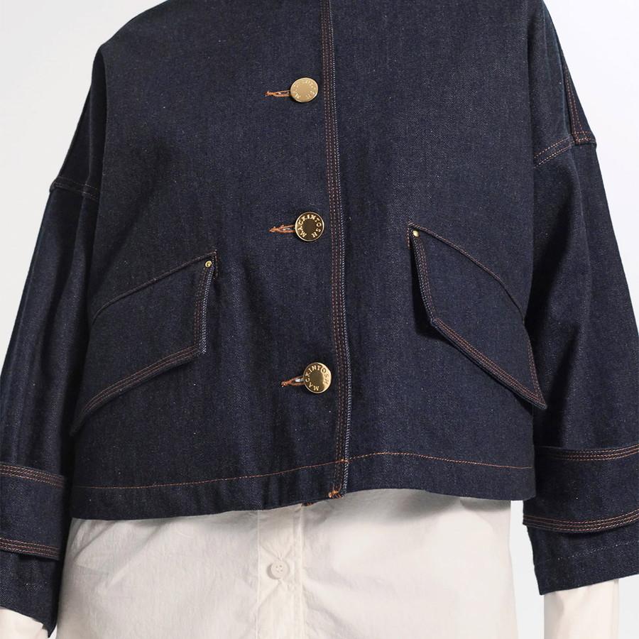 本日最大+7%超PayPay祭 マッキントッシュ レディース ジャケット ハンビー ノーカラーデニムジャケット Humbie Denim Jacket L261ND1004BGALT Mackintosh | Mackintosh | 15